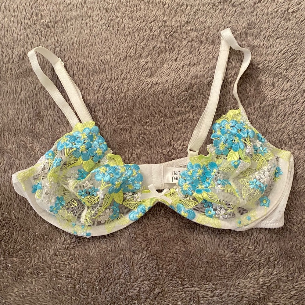 Hanky Panky Embroidered Lace Underwire Bralette - Picture 2 of 4